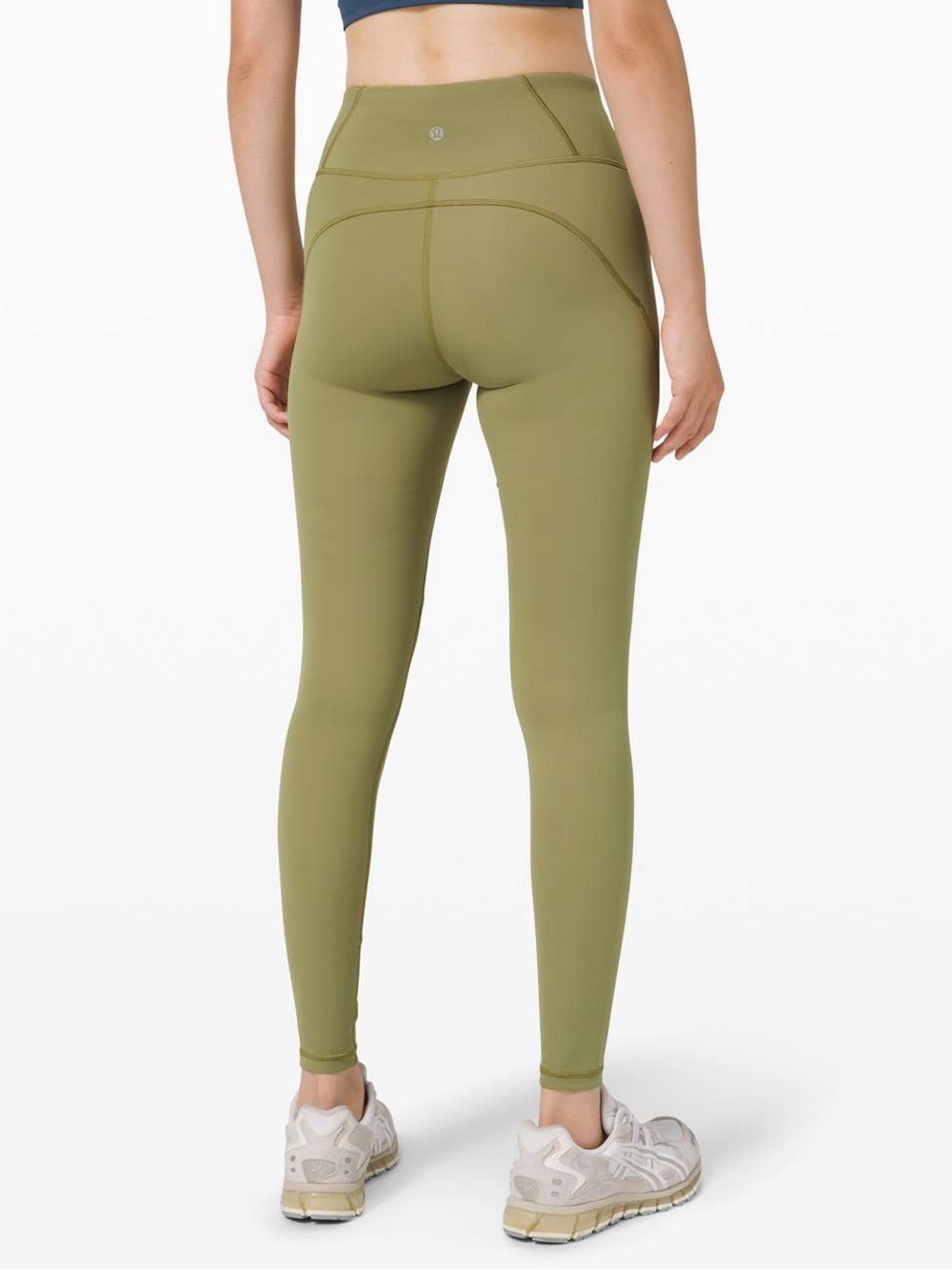 Lululemon Fine Force High Rise Leggings Bronze Green Size 2 - Picture 2 of 5